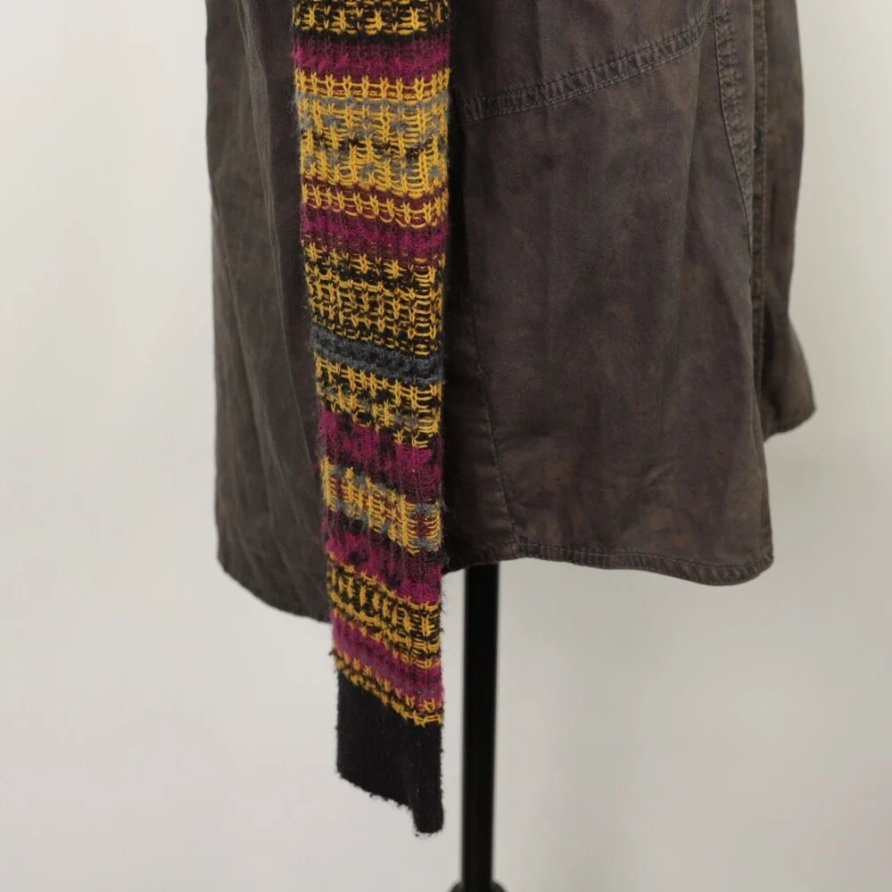 We The Free Free People Boho Top With Knitted Sleeves size M